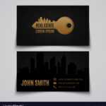 Real Estate Business Card Template Royalty Free Vector Image In Real Estate Business Cards Templates Free