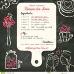 Recipe Card Creative Wedding Invitation Design With Cooking Regarding Recipe Card Design Template