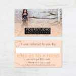 Referral Card Template | Pastel Greetings For Photography Referral Card Templates