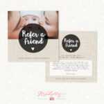 Referral Cards Photoshop Template – Strawberry Kit Pertaining To Referral Card Template
