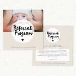 Referral Cards Photoshop Template – Strawberry Kit With Photography Referral Card Templates
