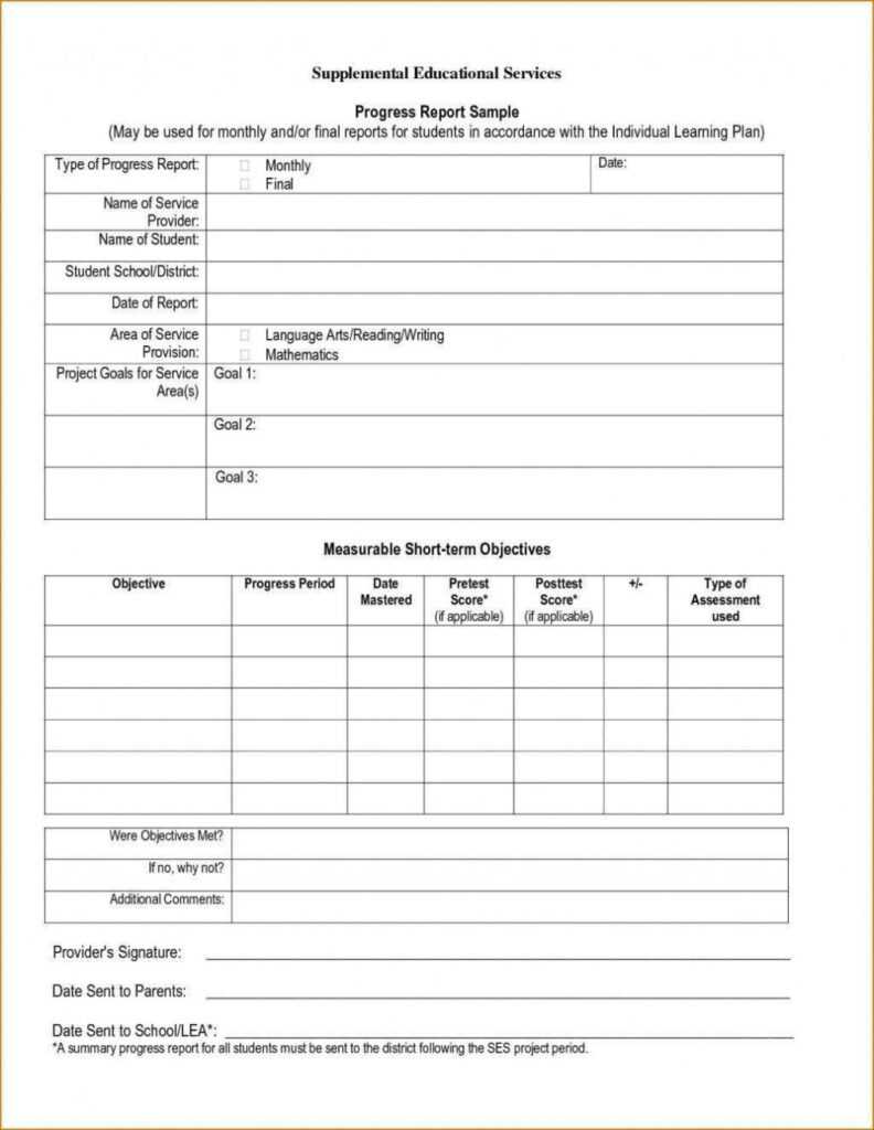 Report Card Template Middle School - Professional Plan Templates for Report Card Template Middle School