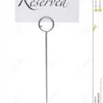 Reserved Sign For Restaurant Table Stock Photo – Image Of For Table Reservation Card Template