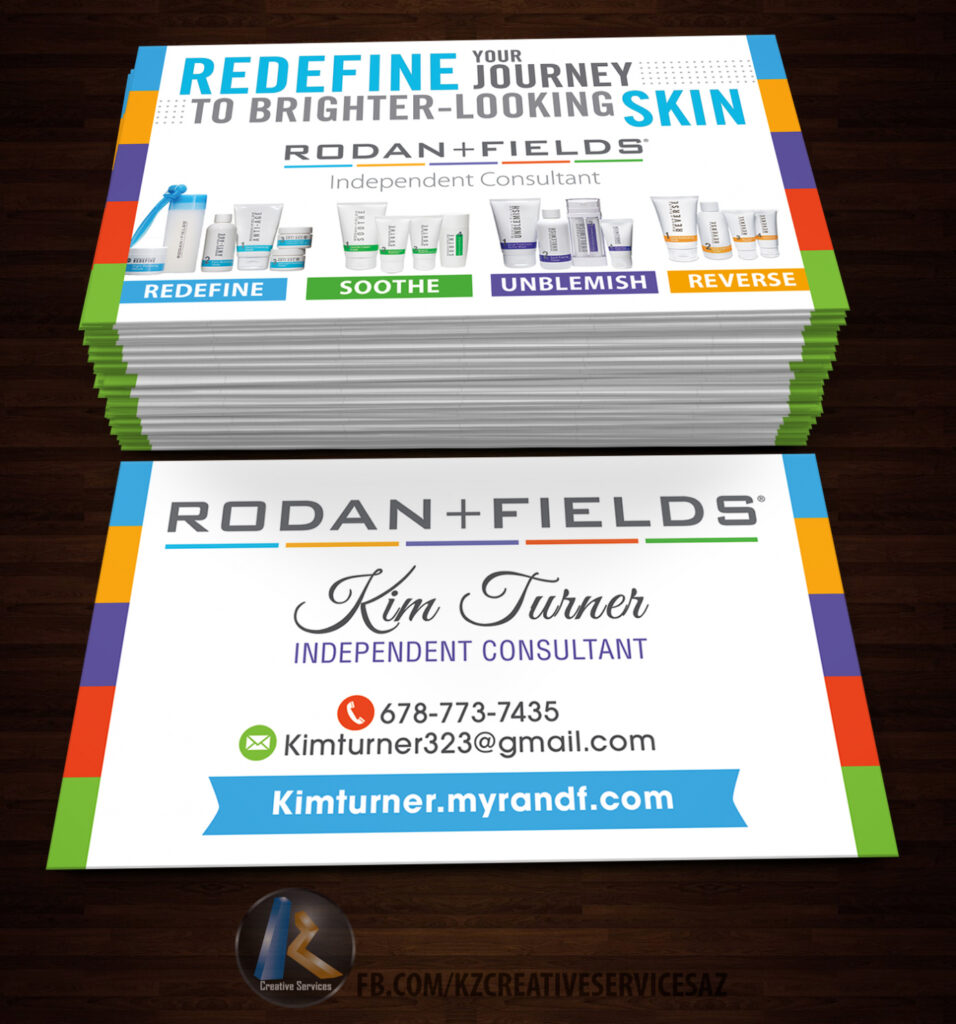 Rodan &amp; Fields Business Cards Style 1 From Kz Creative Services intended for Rodan And Fields Business Card Template