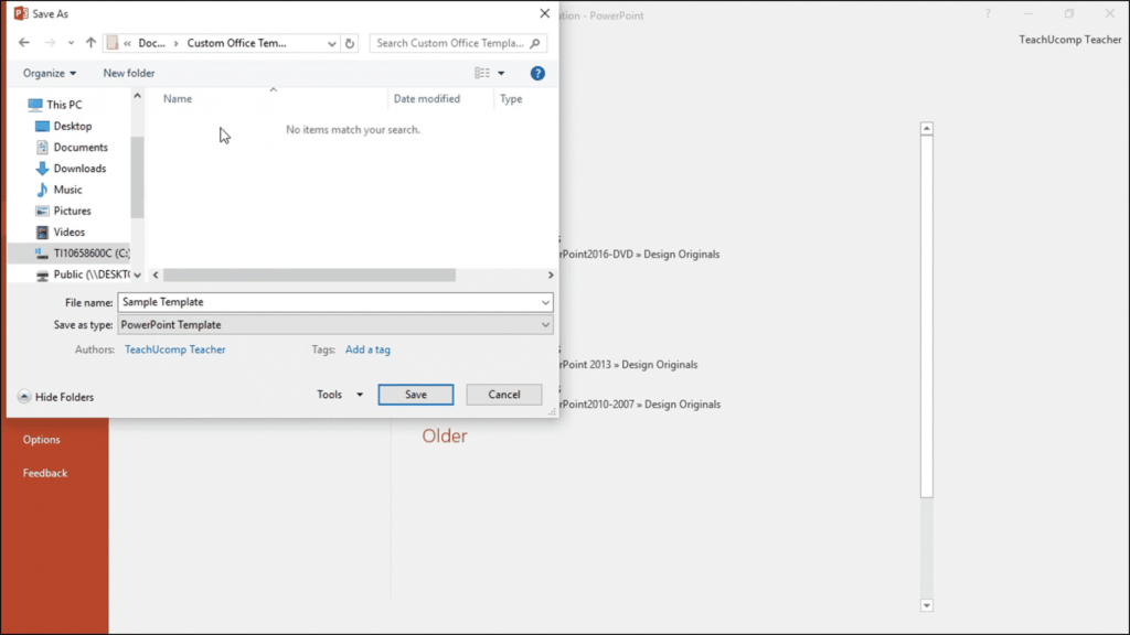Save A Presentation Template In Powerpoint Tutorial Within How To 