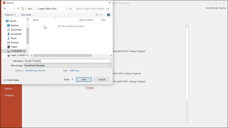 Save A Presentation Template In Powerpoint Tutorial Within How To 