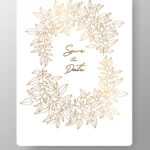 Save Date Card Wedding Invitation Template Vector Image Within Save The Date Cards Templates