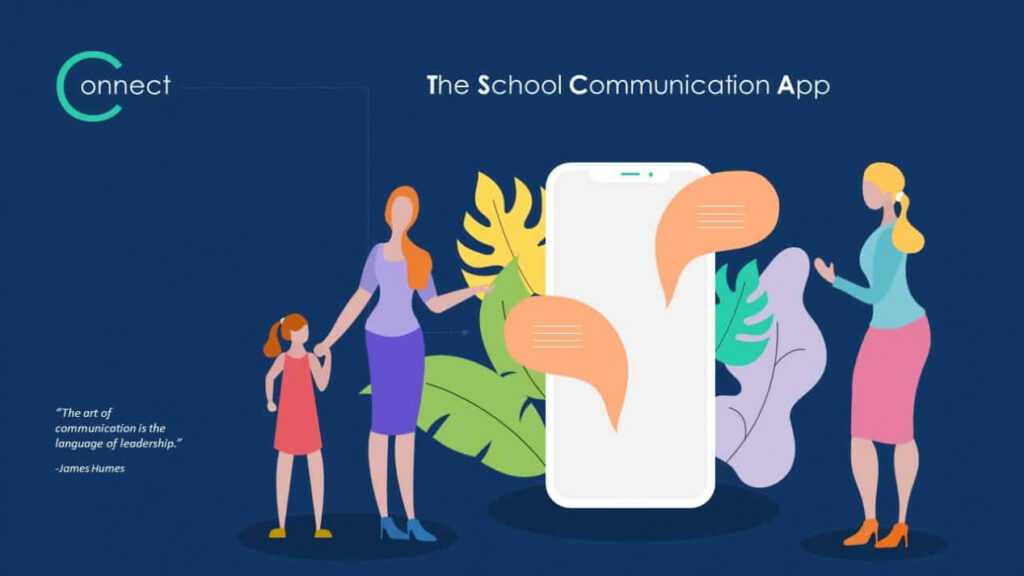 School Communication App Deck Template For Powerpoint intended for Powerpoint Templates For Communication Presentation