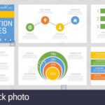 Set Of Yellow, Green, Blue And Orange Elements For With Raf Powerpoint Template