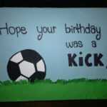Soccer Happy Birthday Card ⚽ | Birthday Cards For Boys In Soccer Thank You Card Template