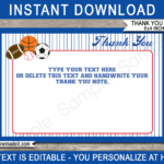 Soccer Thank You Card Template – Business Professional Templates In Soccer Thank You Card Template