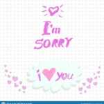 Sorry Card Stock Illustrations – 1,250 Sorry Card Stock With Sorry Card Template