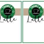 Starbucks Teacher Thank You Printable | Paper Trail Design For Thanks A Latte Card Template