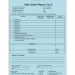 Student Report Template Intended For Result Card Template