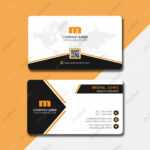 Stylish Business Card With Qr Code Template Download On Pngtree For Qr Code Business Card Template