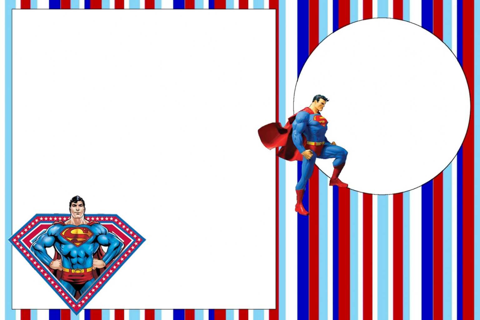 Superman Birthday Card Template - Creative Inspirational Template Examples