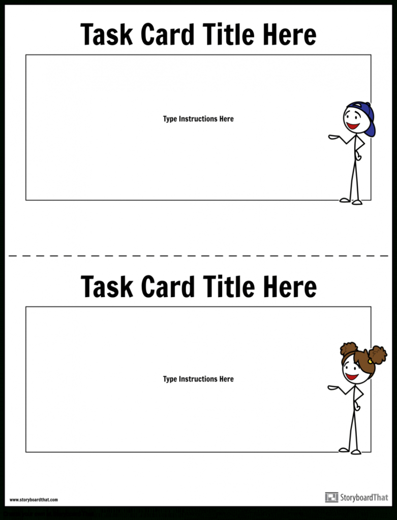 Task Card Template | Task Card Maker regarding Task Card Template