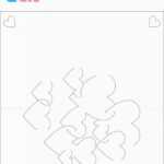 Templates : Heart 3D Pop Up Card Pattern/Sample/Template With Regard To Pixel Heart Pop Up Card Template