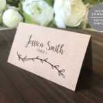 Templates : Printable Place Cards, Place Card Template Intended For Table Place Card Template Free Download
