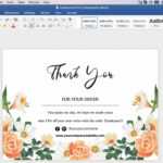 Thank You Card Id08 With Regard To Thank You Card Template Word