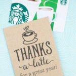 Thanks A Latte! Free Printable Gift Tags | Skip To My Lou with regard to Thanks A Latte Card Template