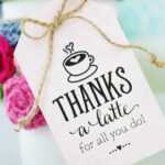 Thanks A Latte! Free Printable Gift Tags | Skip To My Lou With Thanks A Latte Card Template