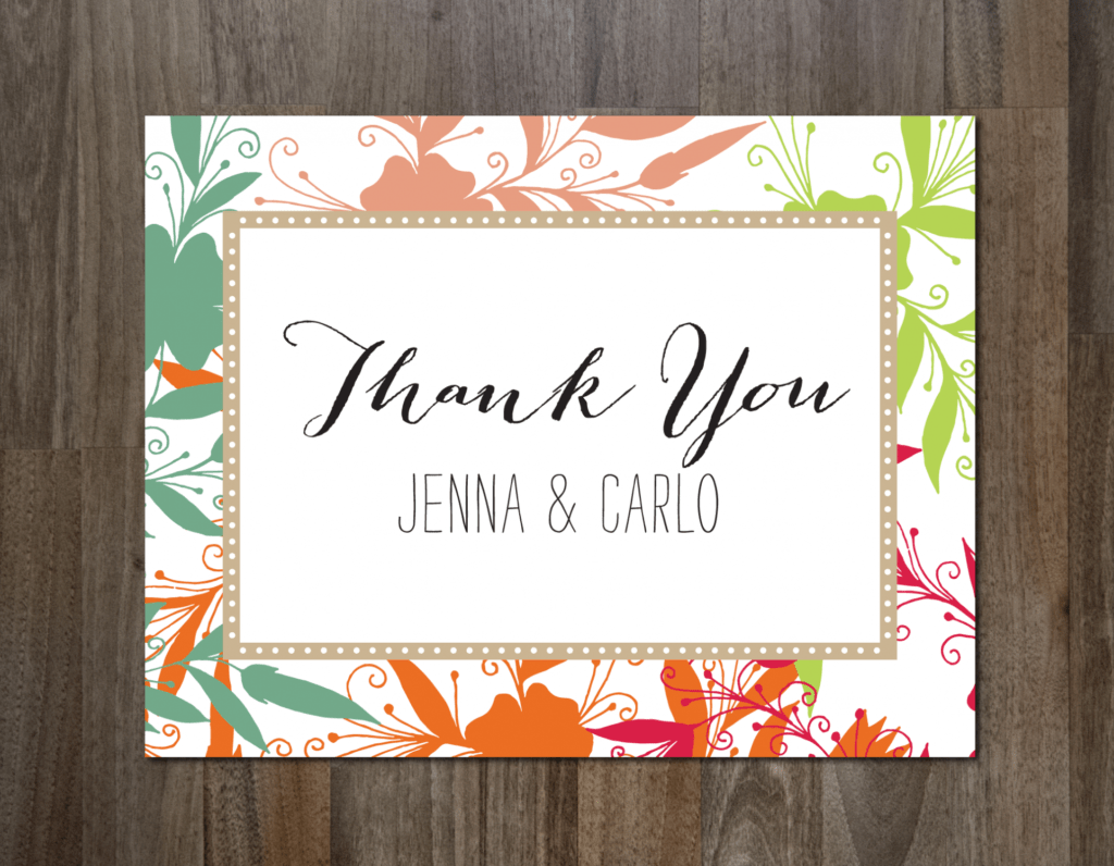 The Best Thank You Cards Template Designs Inside Thank You Card