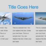 Three Tiles Military Air Force Powerpoint Slide – Slidemodel Throughout Air Force Powerpoint Template