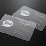Translucent Business Cards Mockup | Graphicburger Inside Transparent Business Cards Template