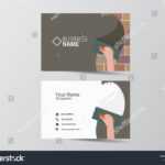 Trowel Plastering Modern Business Card Facade Stock Vector Inside Plastering Business Cards Templates