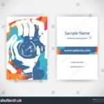 Vector Business Card Photographer On Background Stock Vector Pertaining To Photographer Id Card Template