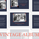 Vintage Album Powerpoint Template | Presentation Template 73787 Inside Powerpoint Photo Album Template