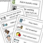 Visual Task Chore Cards Printable ⋆ Parenting Chaos Throughout Task Cards Template