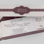 Wedding Boarding Pass Invitation Template On Behance For Wedding Card Size Template