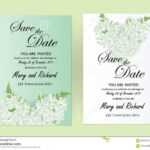 Wedding Invitation Card Flowers,Jasmine Stock Vector With Regard To Wedding Card Size Template