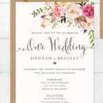 Wedding Invitation Template Free ~ Addictionary For Sample Wedding Invitation Cards Templates