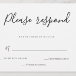 Wedding Rsvp Examples – Sample Rsvps You Can Use For Your Inside Template For Rsvp Cards For Wedding