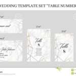 Wedding Template Set Table Number Cards Stock Vector With Regard To Table Number Cards Template