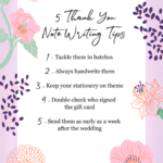 Wedding Thank You Card Wording: Tips And Examples Regarding Thank You Note Card Template