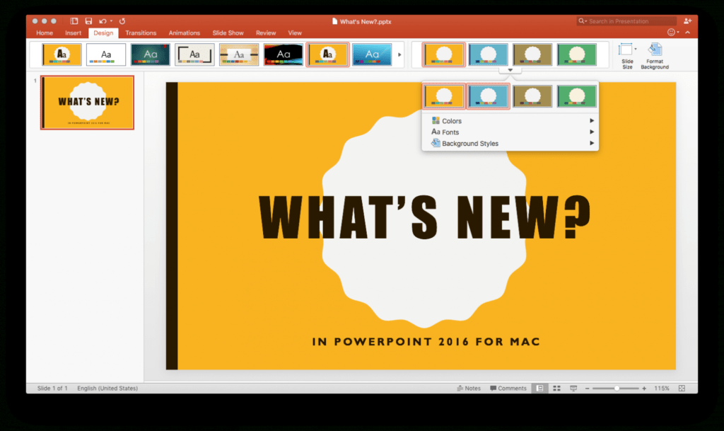 What'S New In Powerpoint 2016 For Mac? – Microsoft 365 Blog with ...