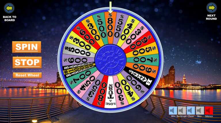 wheel of fortune template
