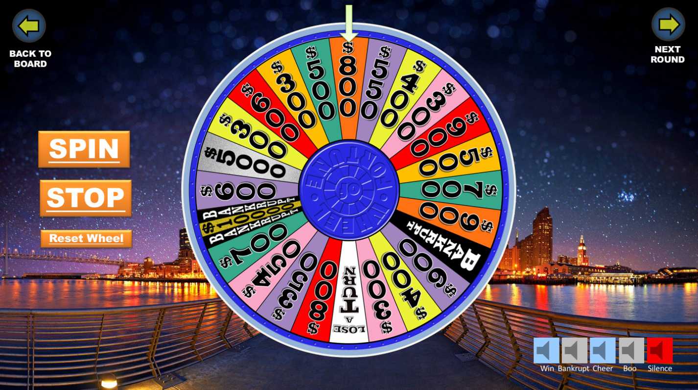 Wheel Of Fortune Powerpoint Template