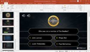 Who Wants To Be A Millionaire Powerpoint Template | Slidelizard with regard to Trivia Powerpoint Template